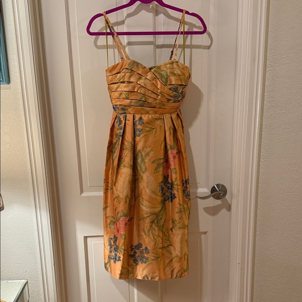 Tropical Floral Midi Dress